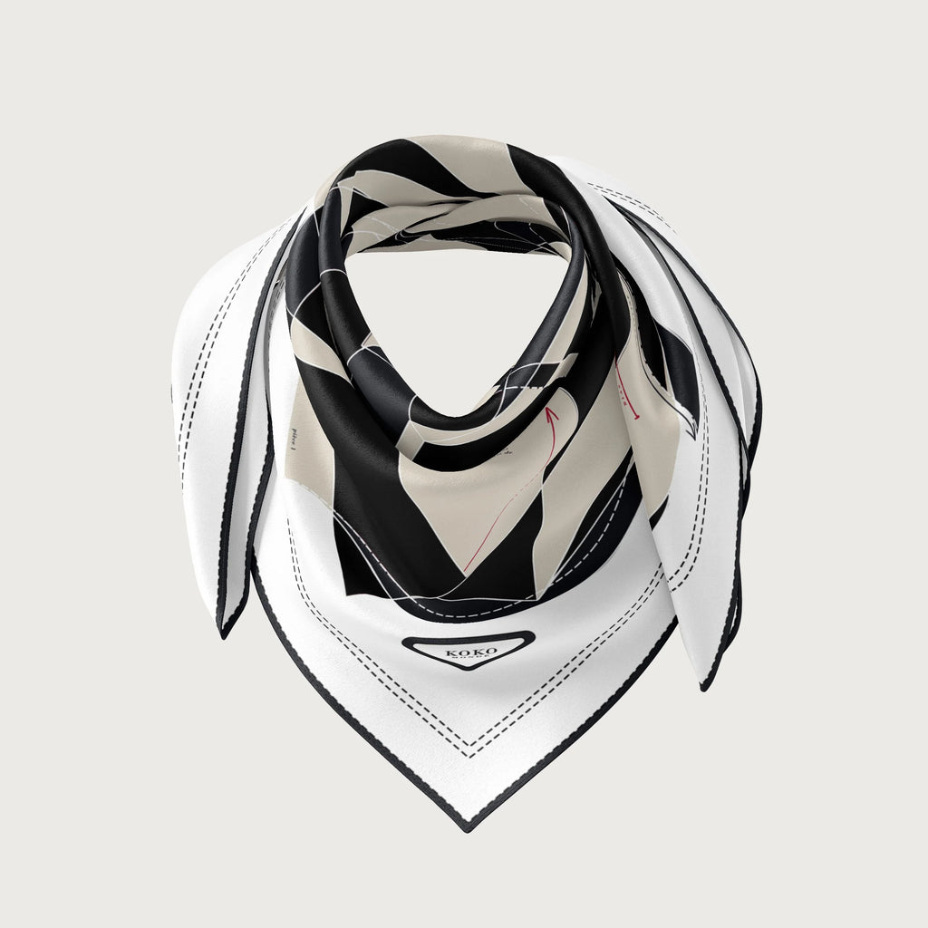Koko Monde Couture Baritone Silk Scarf
