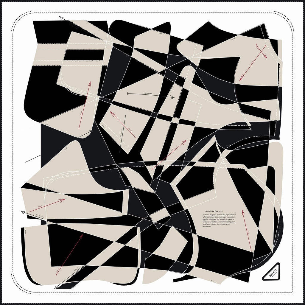 Koko Monde Couture Baritone Silk Scarf