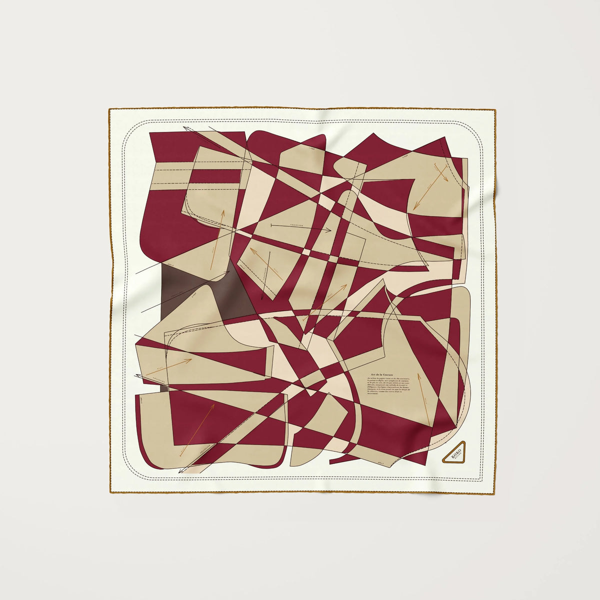 Koko Monde Couture Scarlet Silk Scarf