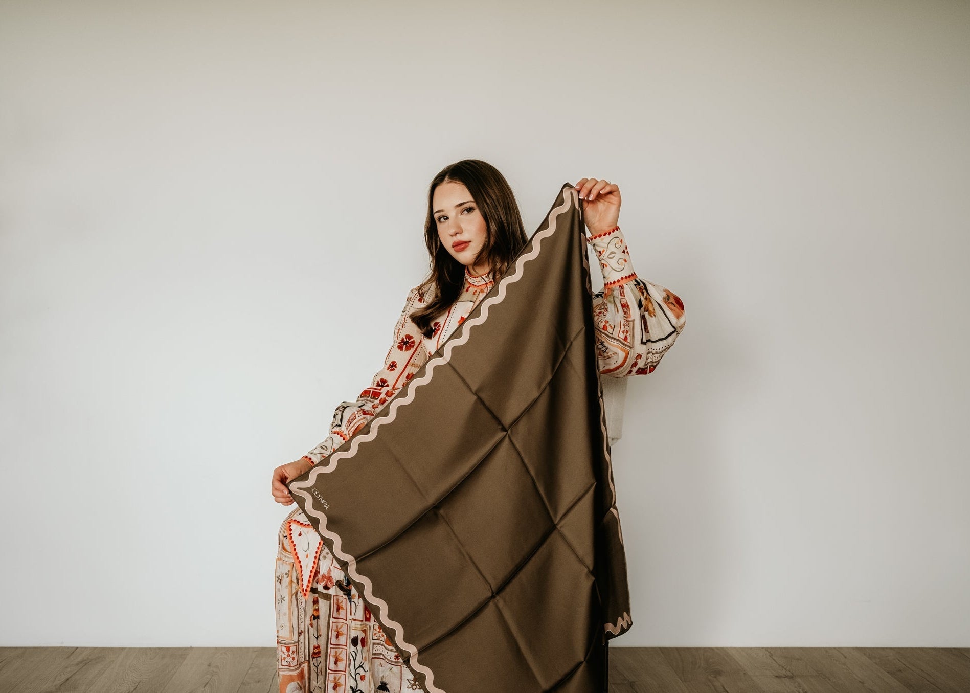 Olympia Sophie Midi Scarf - Caper/Canyon
