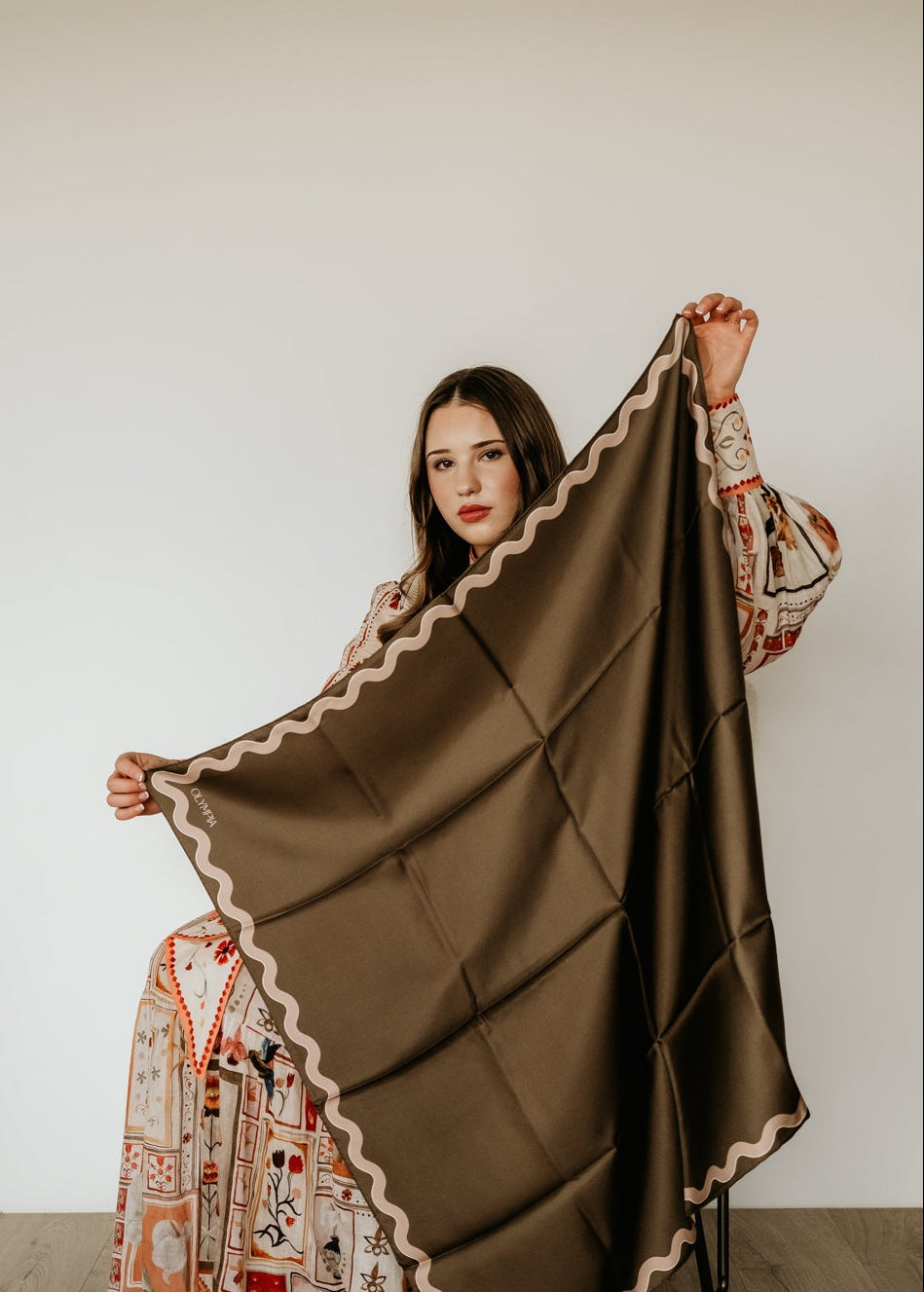 Olympia Sophie Midi Scarf - Caper/Canyon