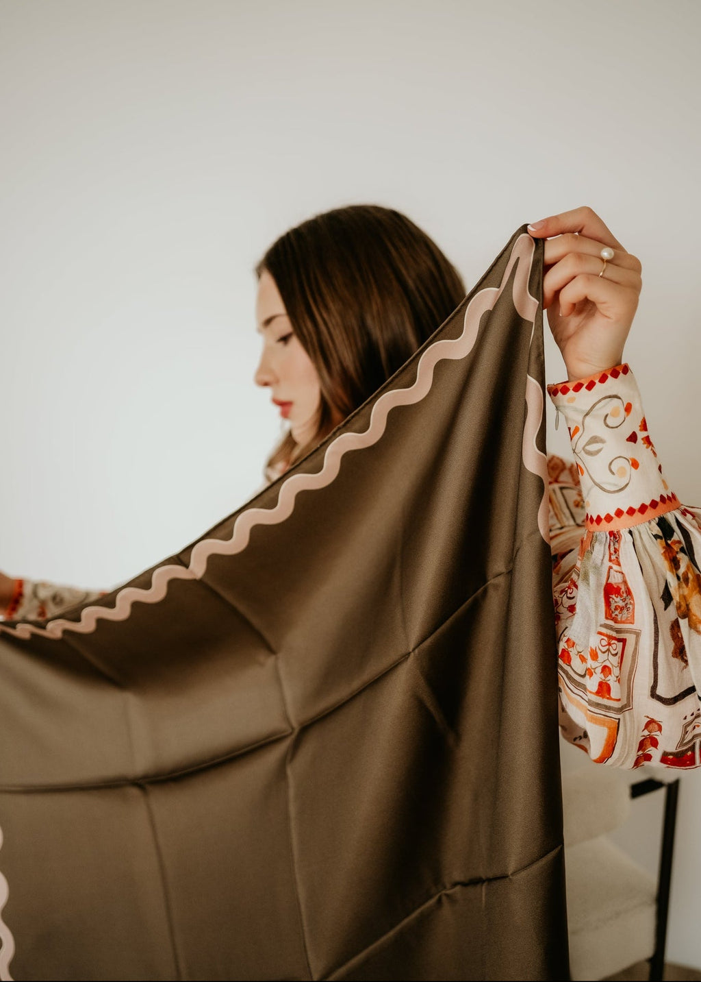 Olympia Sophie Midi Scarf - Caper/Canyon