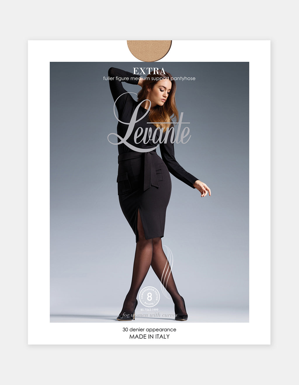 Levante Extra Medium Support Pantyhose - Natural