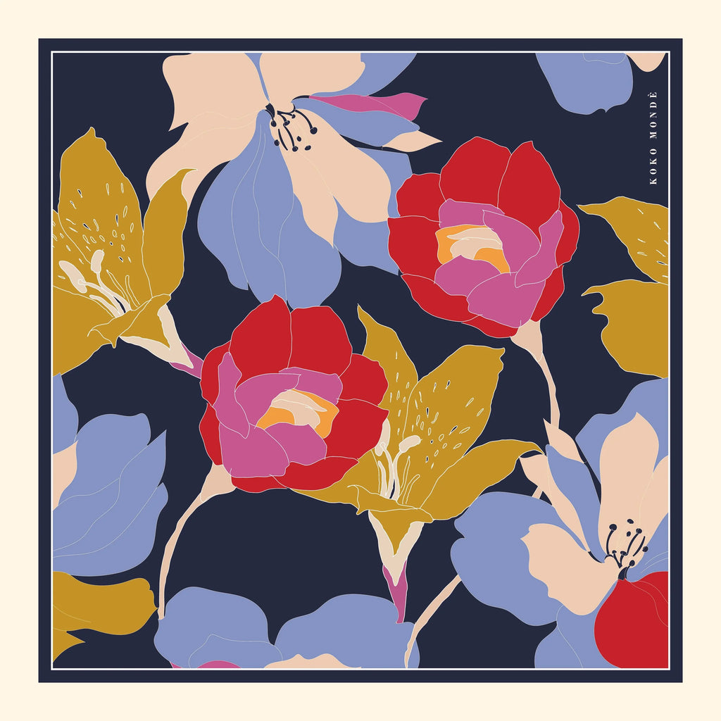 Koko Monde Emanant Watercress Silk Scarf