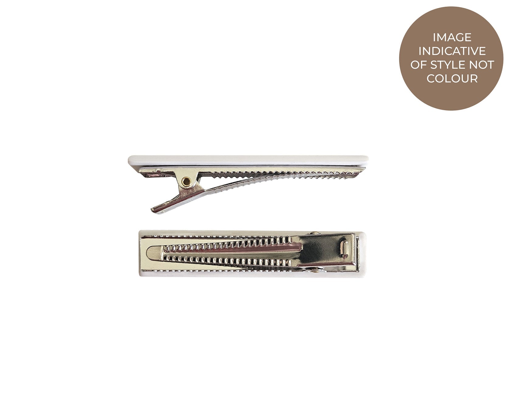 Olympia Emma Hair Clips - Amber/Cream Checker
