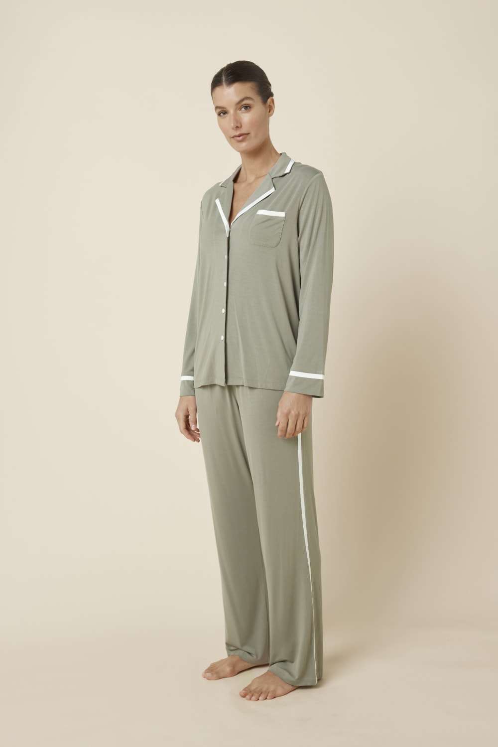 Grace Bamboo PJ Set - Olive