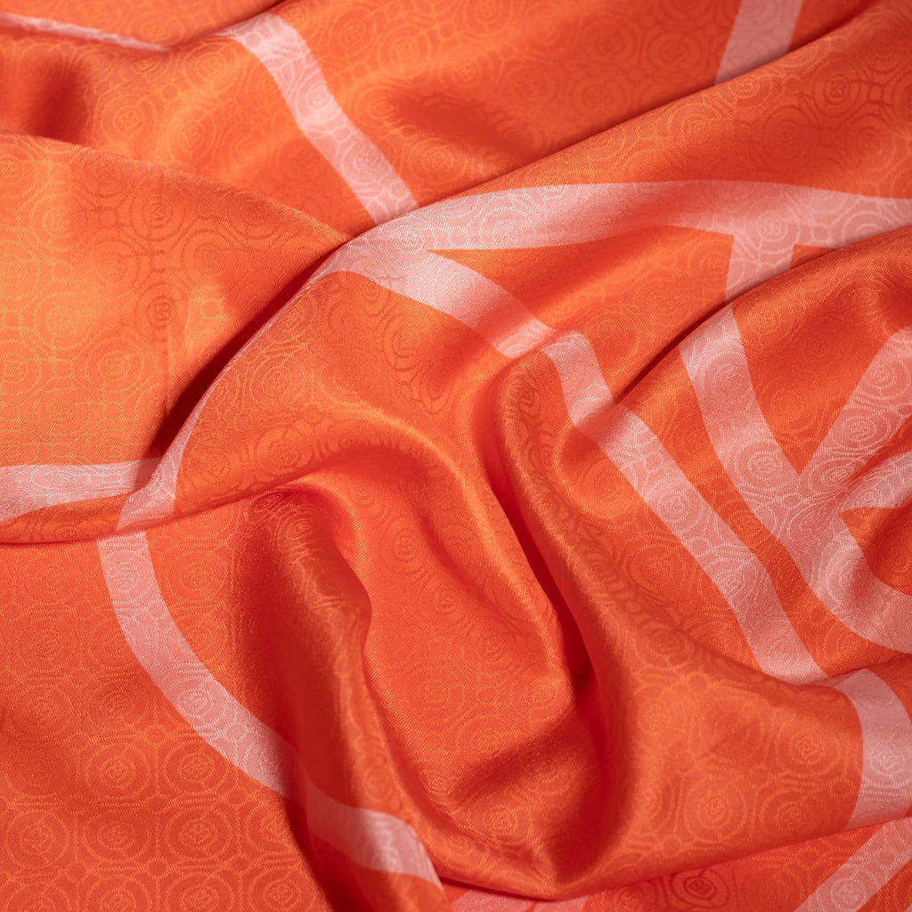 Koko Monde Mardom Tangerine Silk Scarf