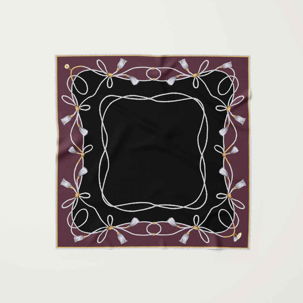 Koko Monde La Côte Fig Silk Scarf