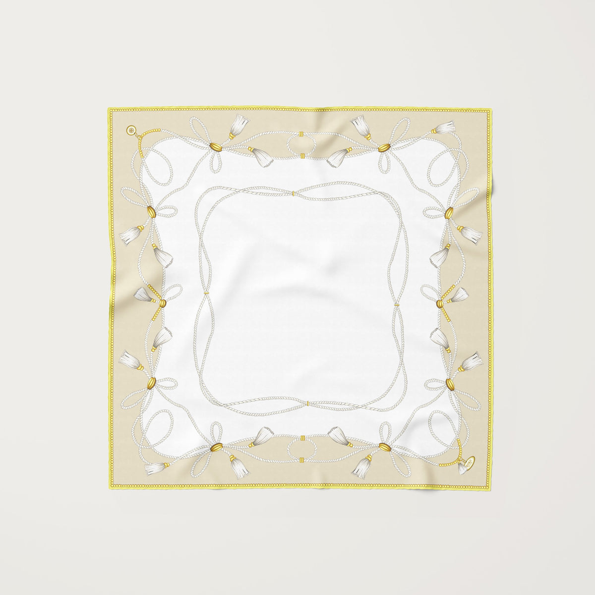 Koko Monde La Côte Oyster Silk Scarf