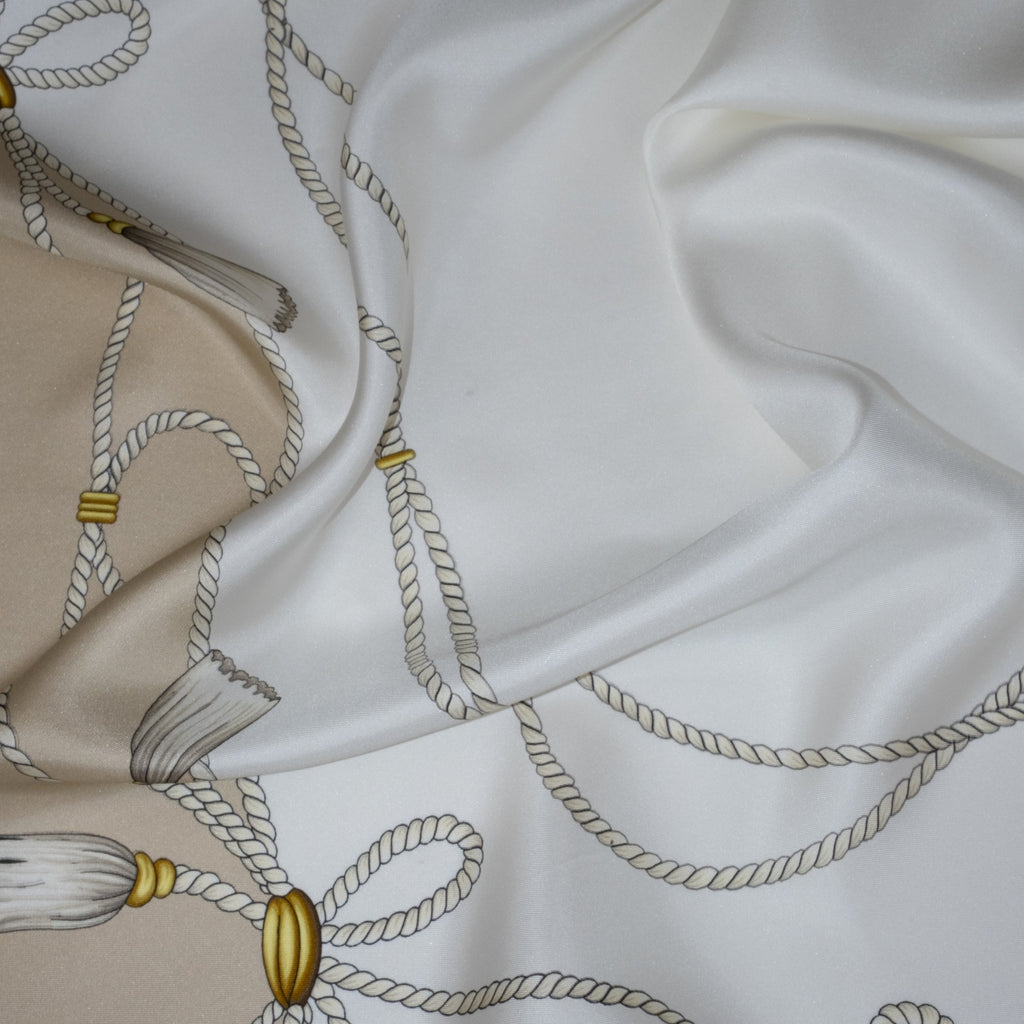 Koko Monde La Côte Oyster Silk Scarf