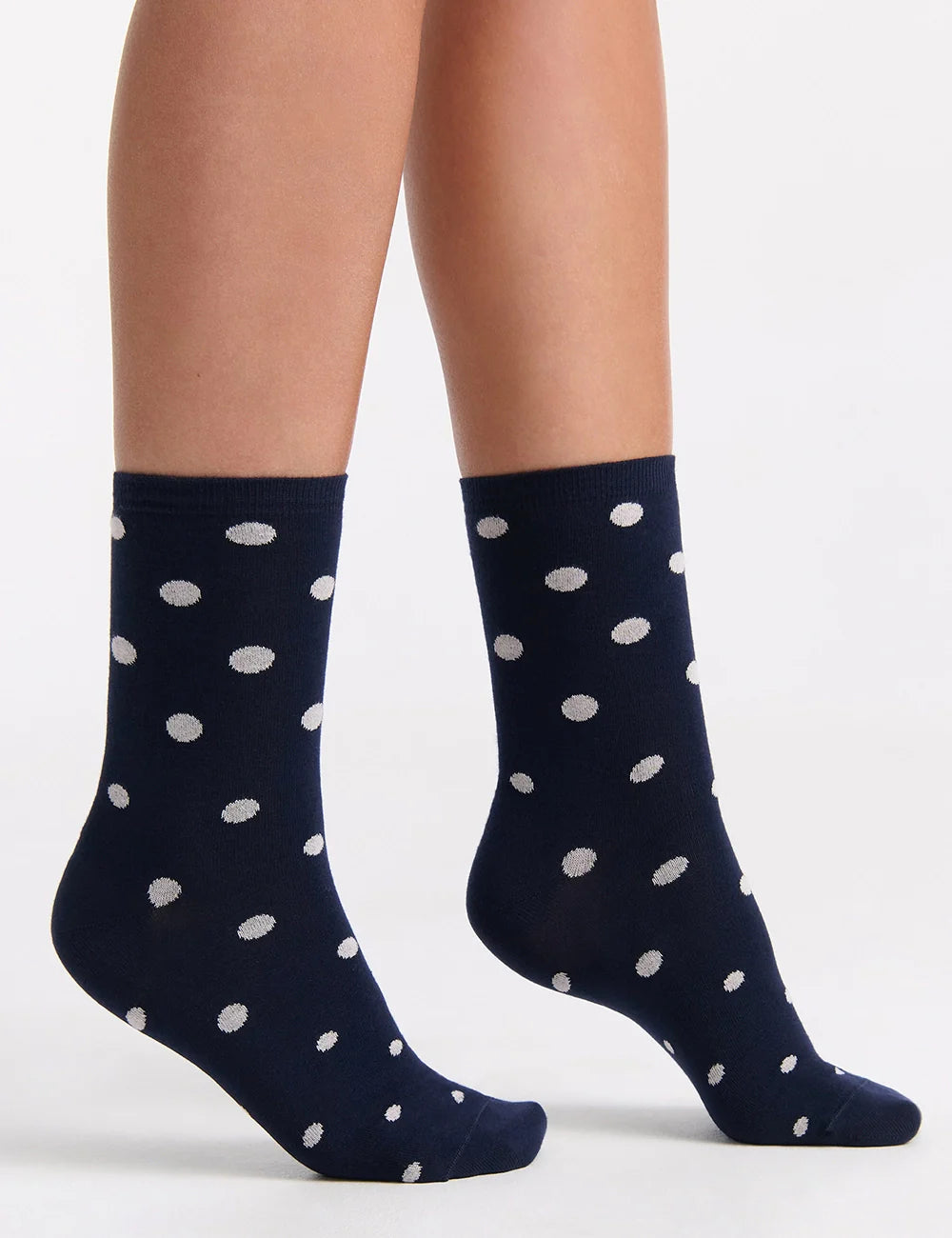 Levante Gigi Spot Crew Sock - Navy