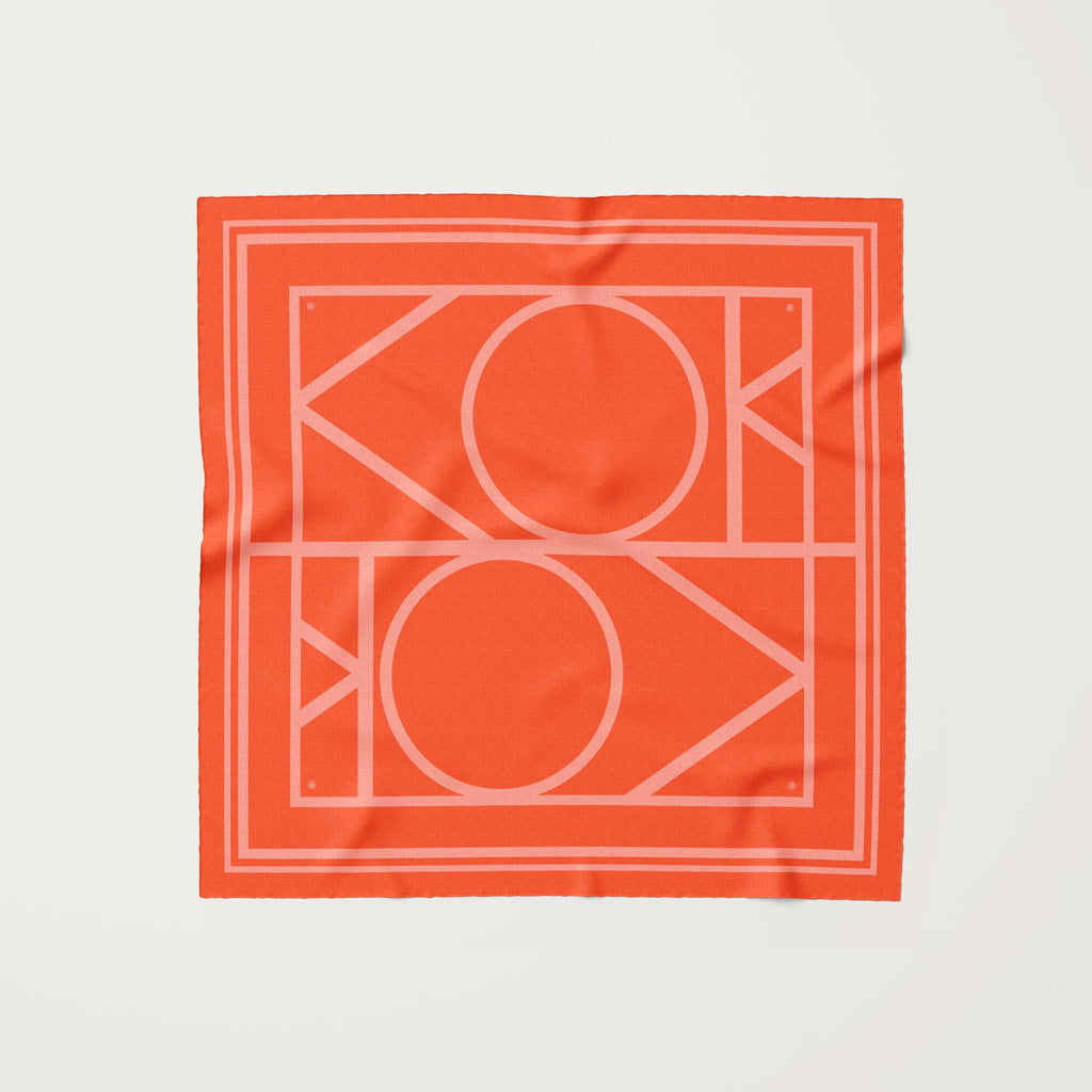 Koko Monde Mardom Tangerine Silk Scarf