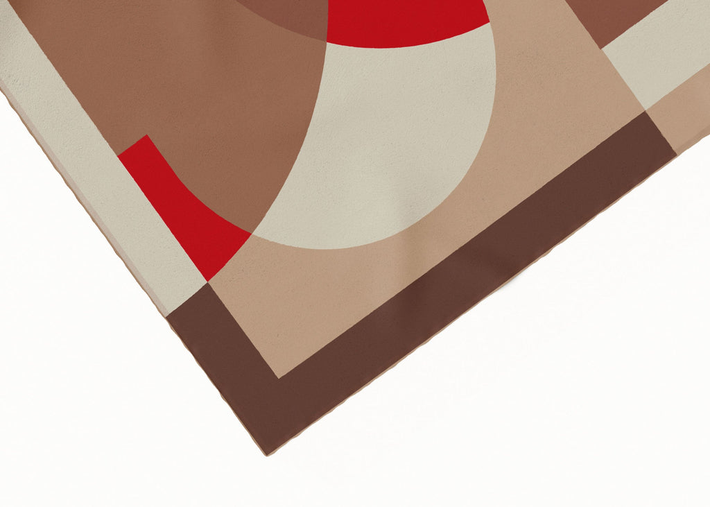 Olympia Melba Campari Clay Midi Silk Scarf