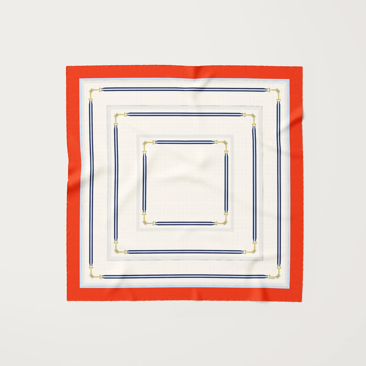 Koko Monde Mellor Persimmon Silk Scarf
