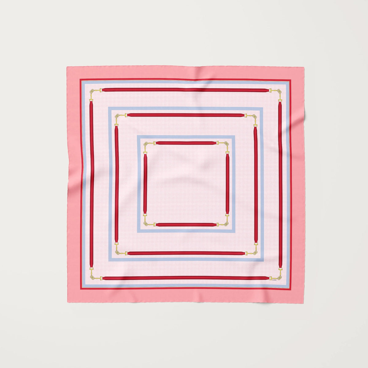 Koko Monde Mellor Pink Silk Scarf