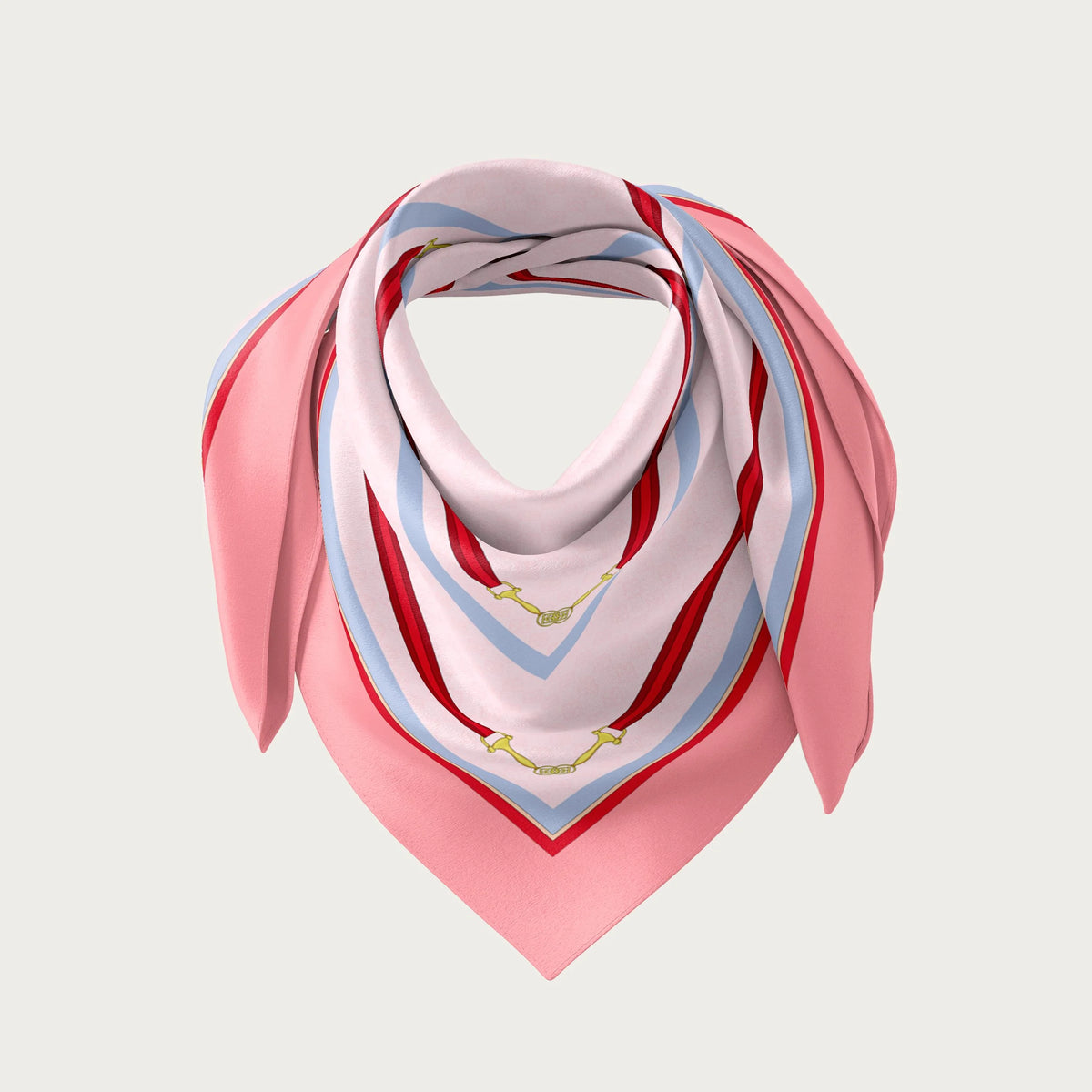 Koko Monde Mellor Pink Silk Scarf