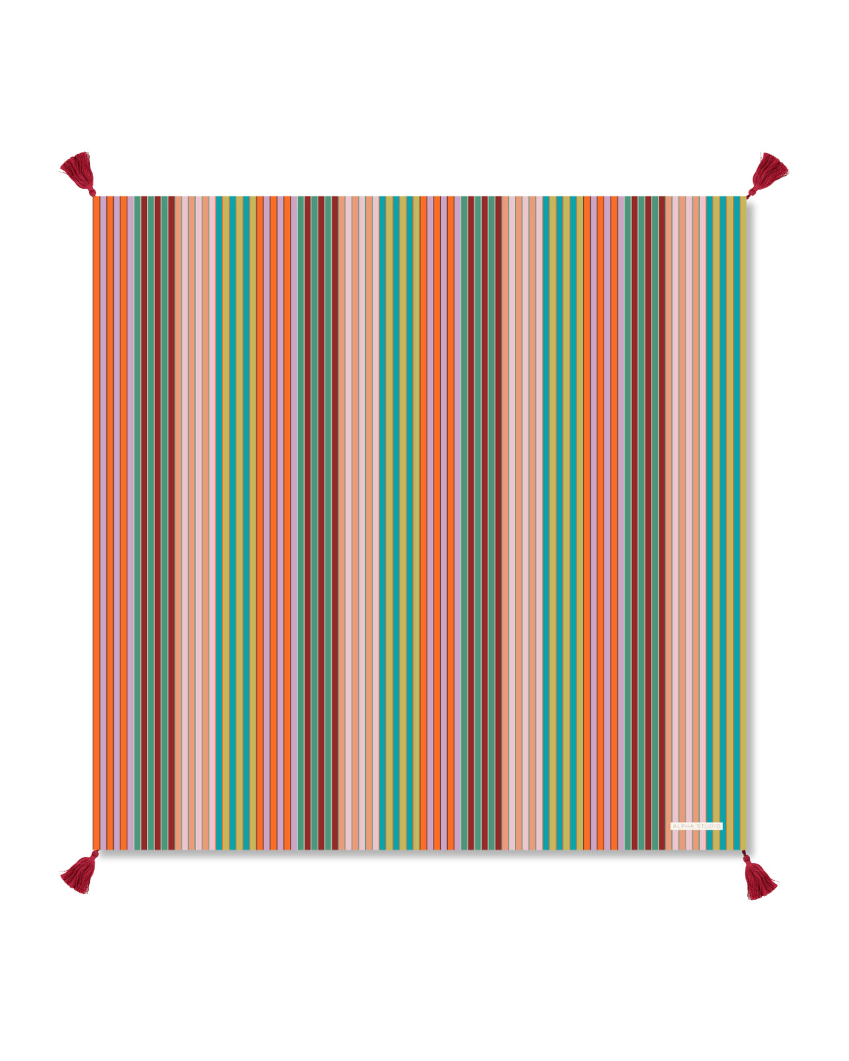 Alpha Studio Memphis Eclectic Stripe 90 Square