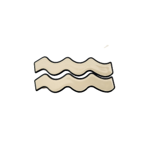 Panache Whitney Alligator Clips - Cream And Black