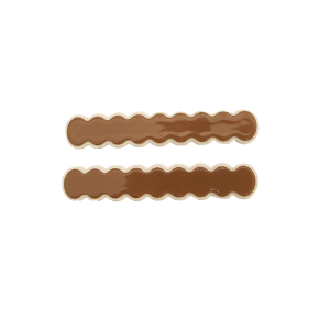 Panache Laura Slide Clips - Beige And White