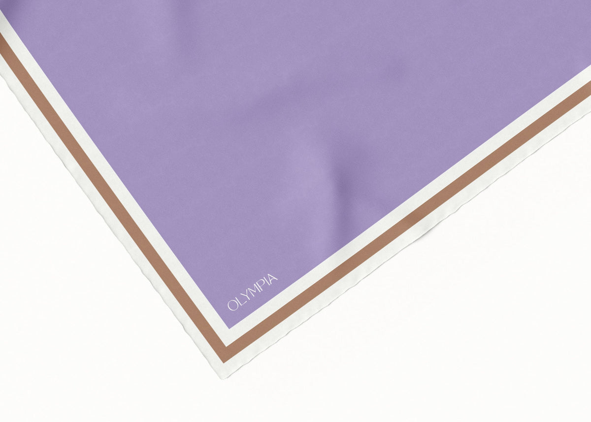 Olympia Grace Lilac Pearl Caramel Midi Scarf