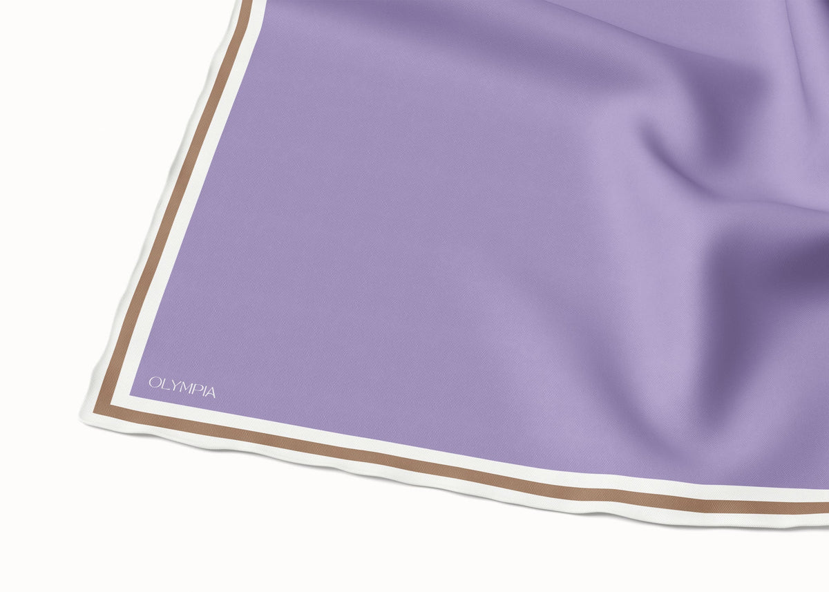Olympia Grace Lilac Pearl Caramel Midi Scarf