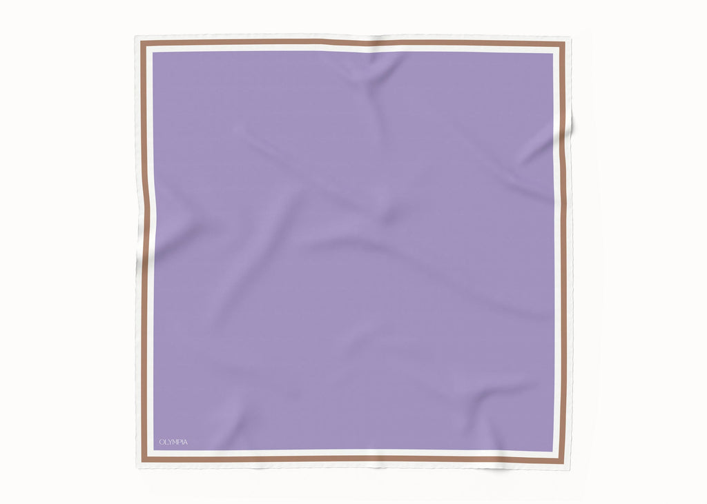 Olympia Grace Lilac Pearl Caramel Midi Scarf
