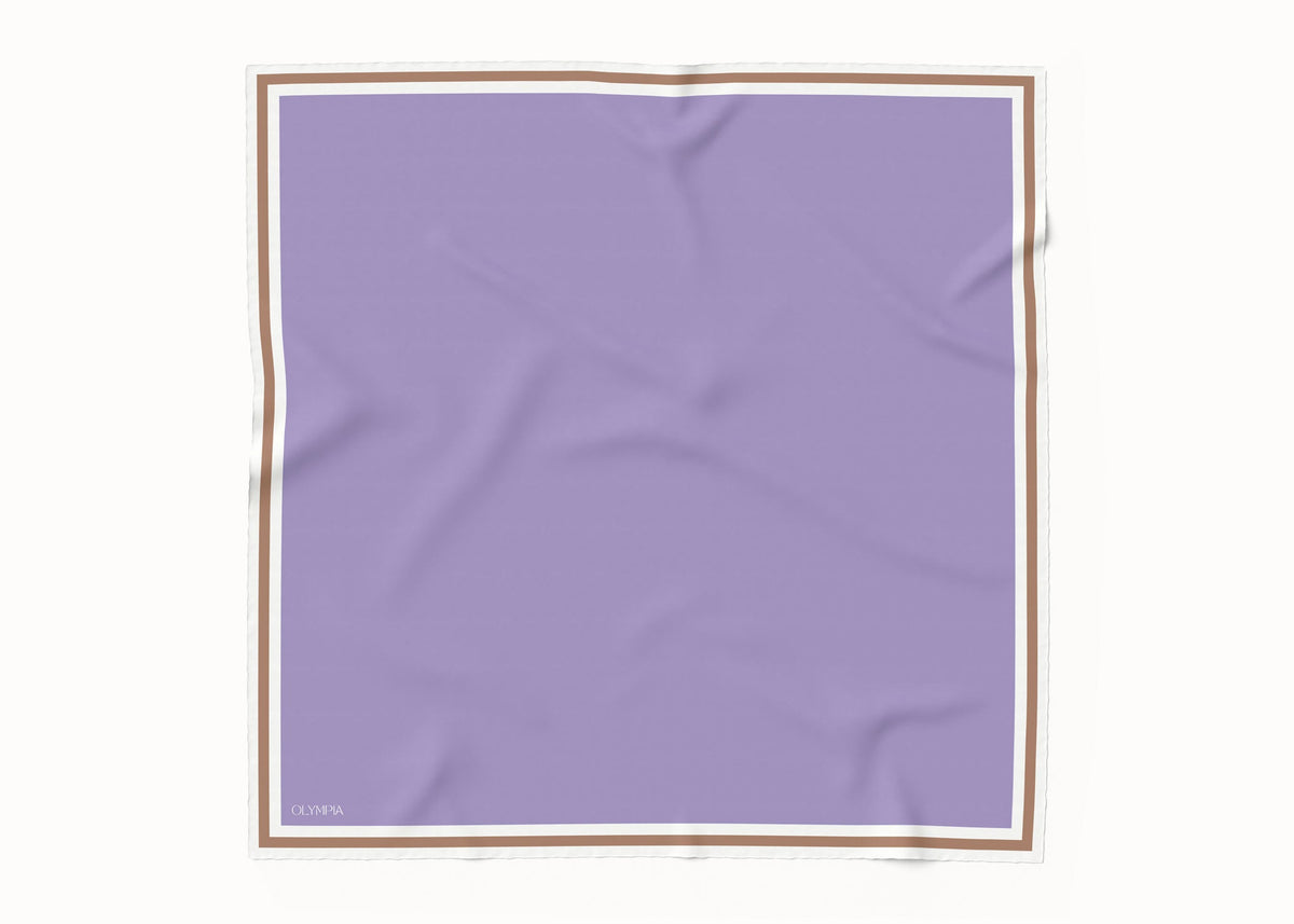 Olympia Grace Lilac Pearl Caramel Midi Scarf