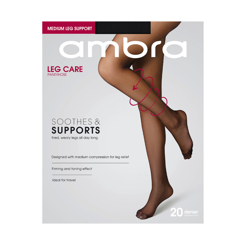 Ambra Leg Care Pantyhose - Black
