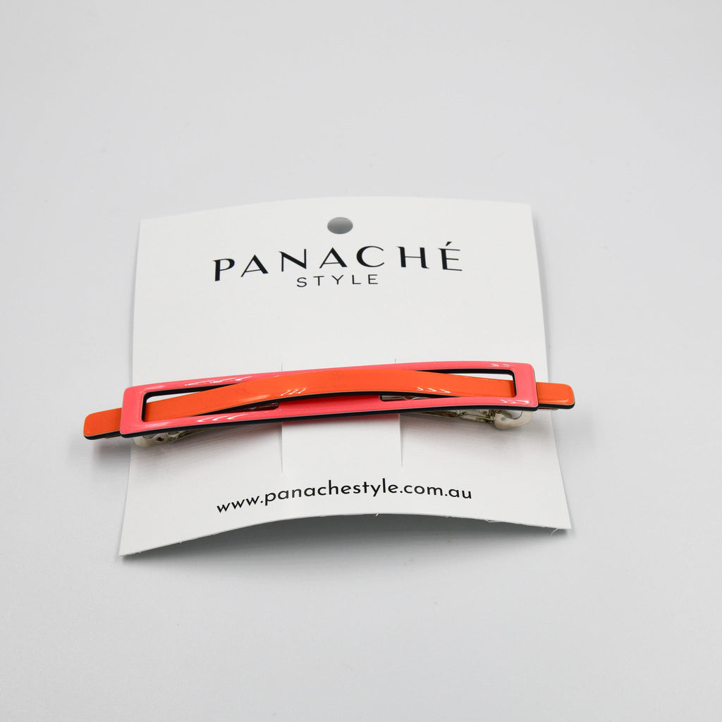 Panache Nina Barrette Clip - Pink and Orange