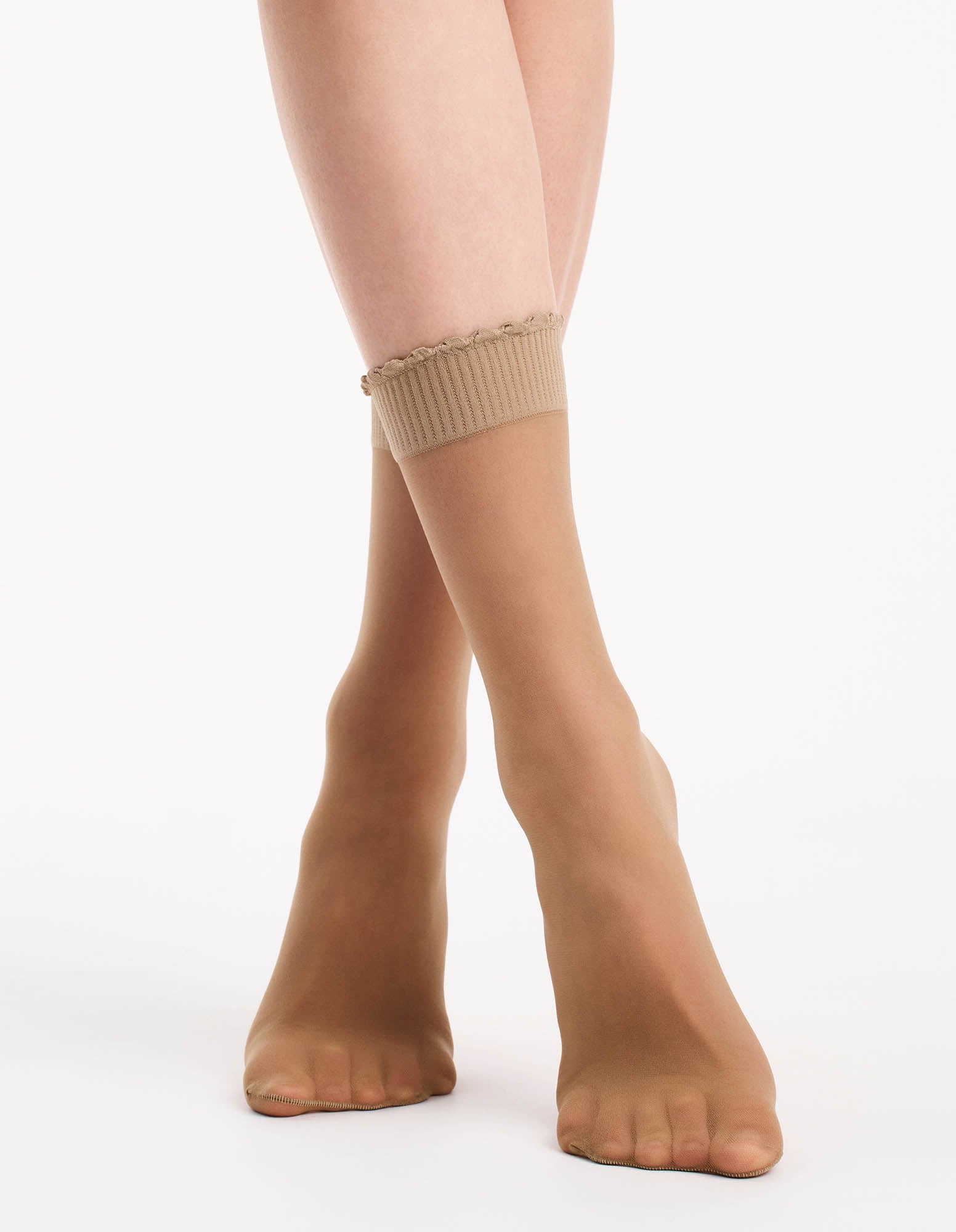 Levante Ritz Matte Sheer Anklet - Suede