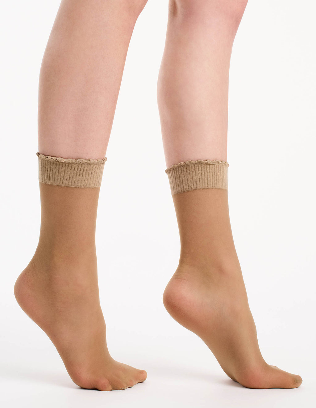 Levante Ritz Matte Sheer Anklet - Suede