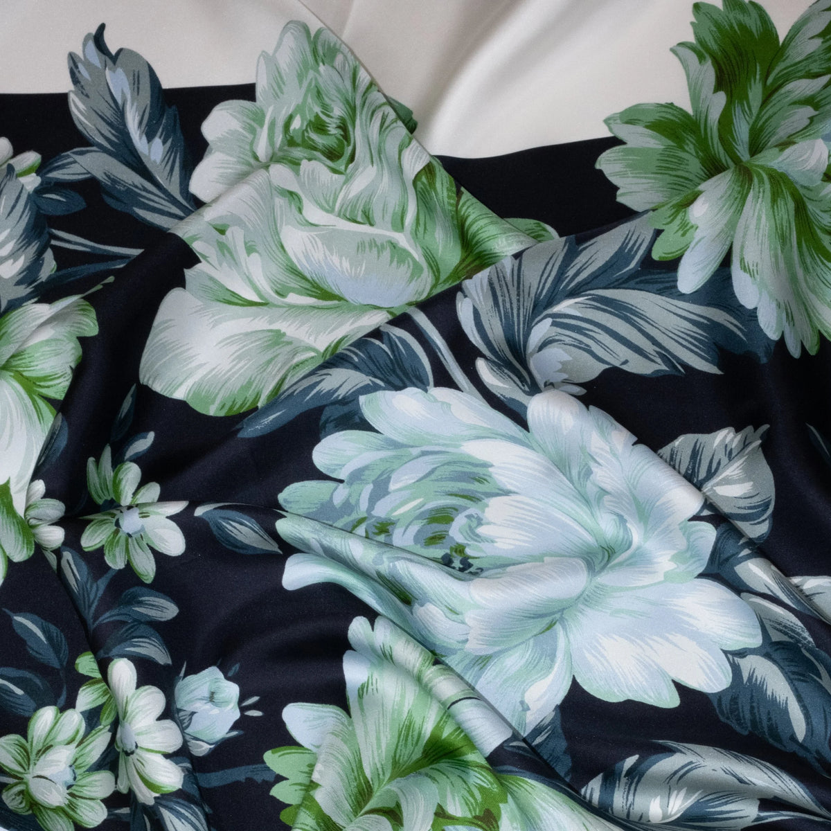 Koko Monde Rosalie Honeydew Silk Scarf