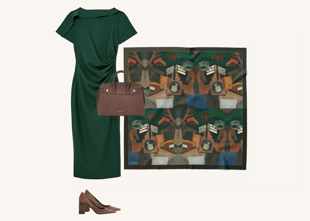 Olympia Ramona Midi Silk Scarf
