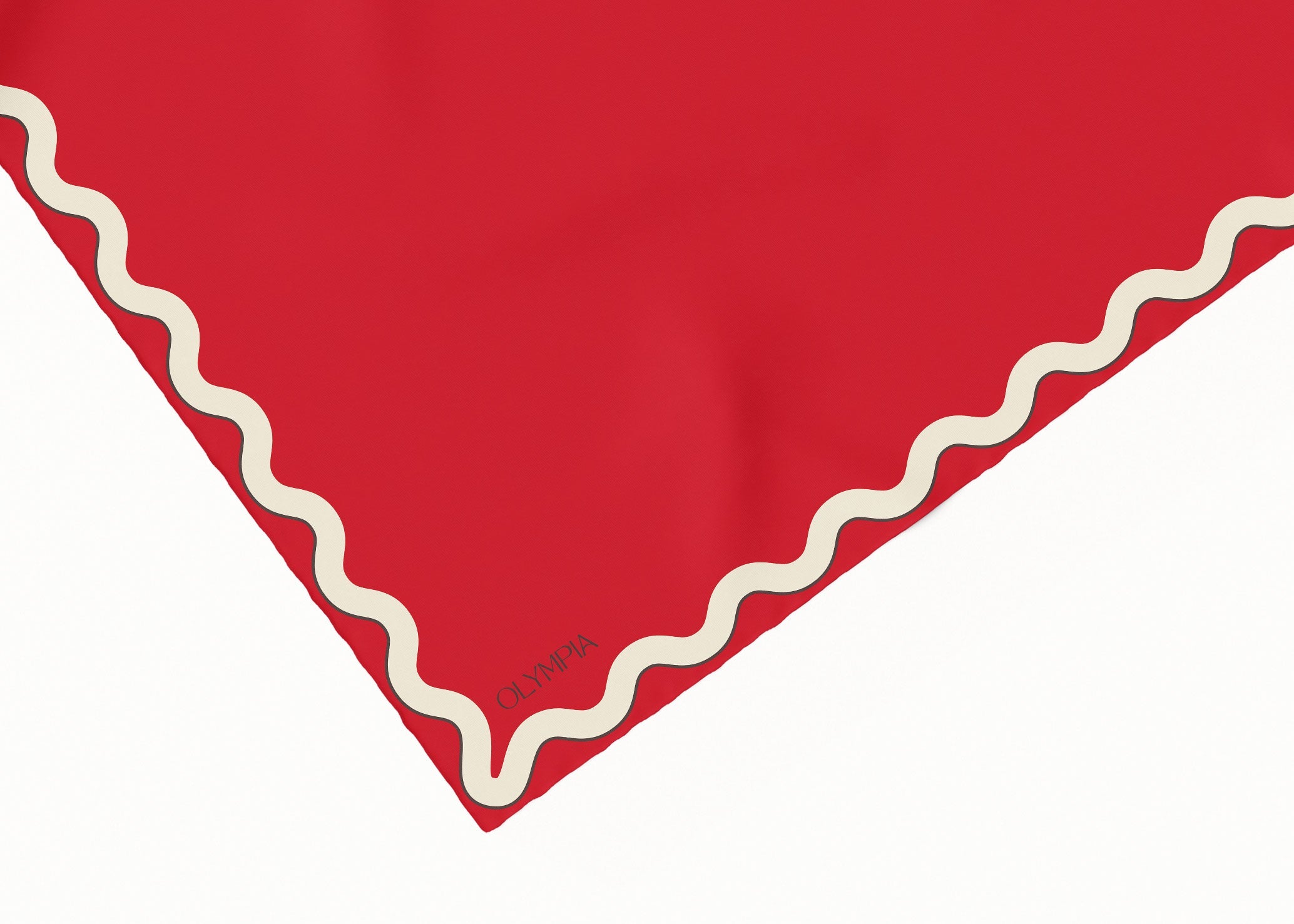 Olympia Sophie Midi Scarf - Hot Tamale