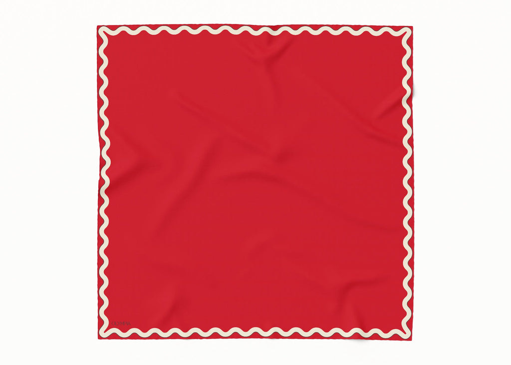 Olympia Sophie Midi Scarf - Hot Tamale