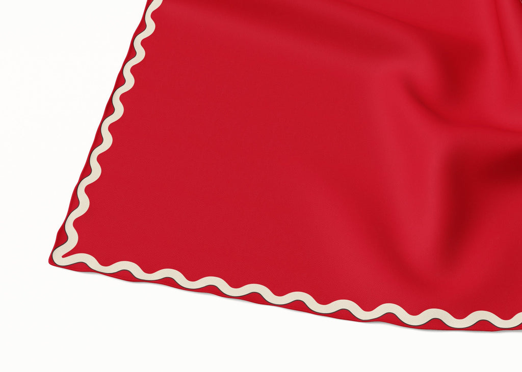 Olympia Sophie Midi Scarf - Hot Tamale