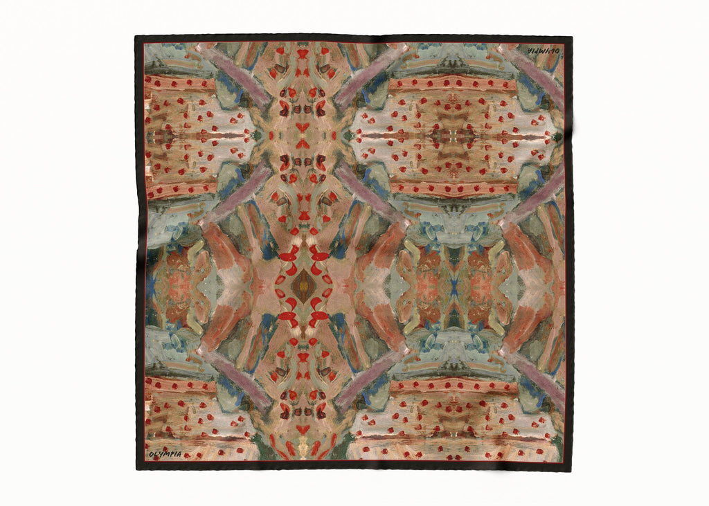 Olympia Sabine Nocturne Midi Silk Scarf