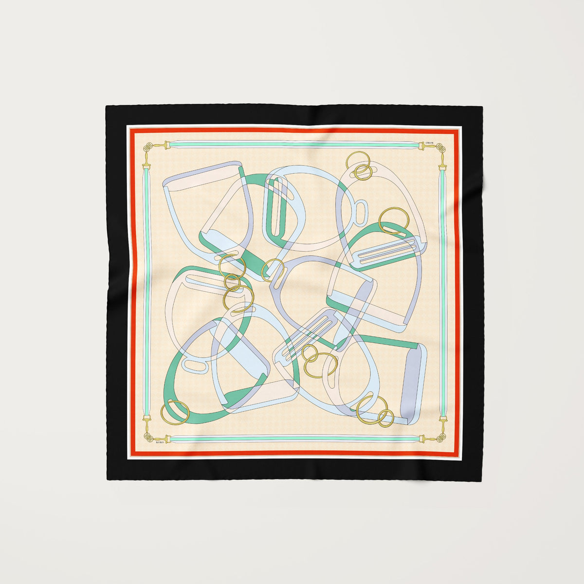 Koko Monde Sabot Persimmon Silk Scarf