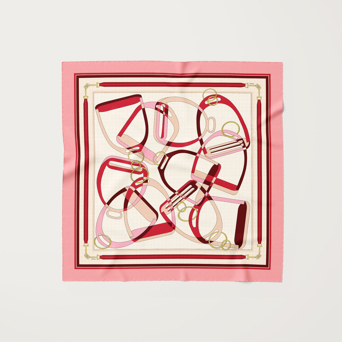 Koko Monde Sabot Rosette Silk Scarf