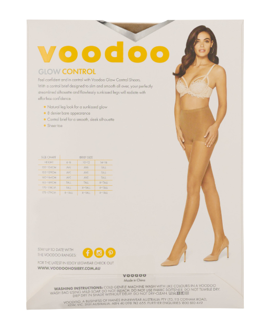 Voodoo Glow Control Pantyhose - Bronzed