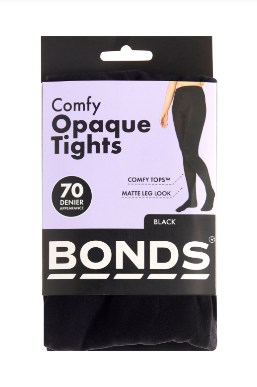 Bonds Opaque Tights - Black - 70 Denier