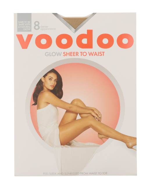 Voodoo Glow Sheer to Waist 8 Denier - Soft Blush