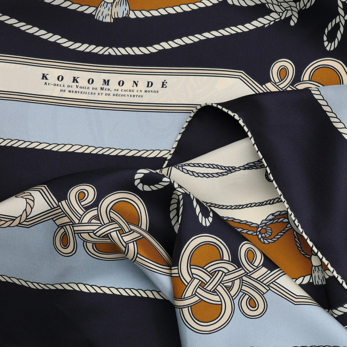 Koko Monde Voile De Mer Baritone Silk Scarf