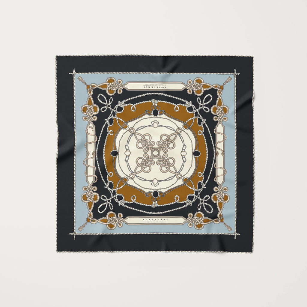 Koko Monde Voile De Mer Baritone Silk Scarf
