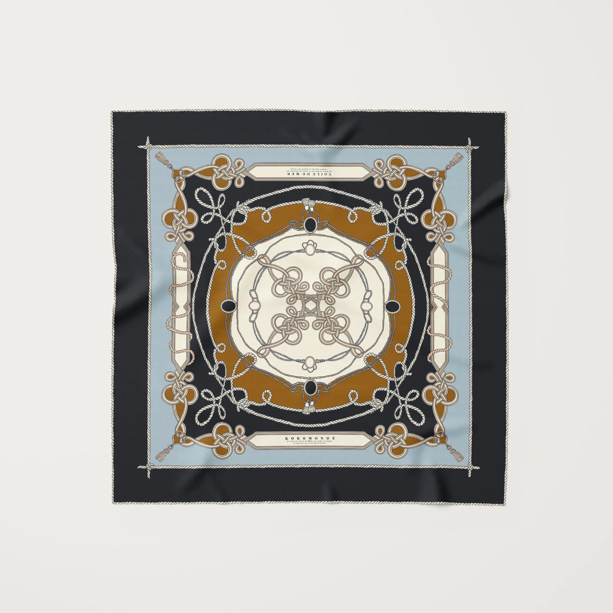 Koko Monde Voile De Mer Baritone Silk Scarf
