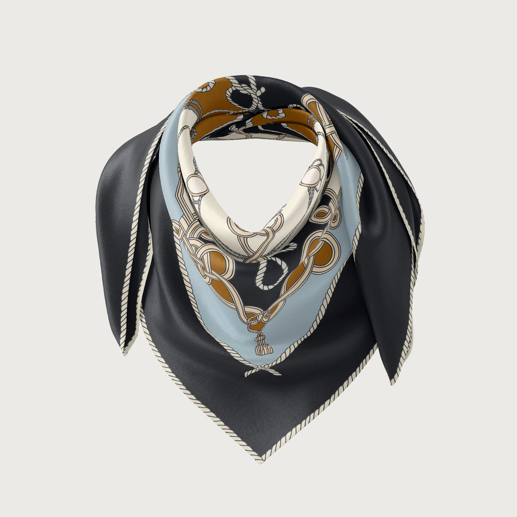 Koko Monde Voile De Mer Baritone Silk Scarf