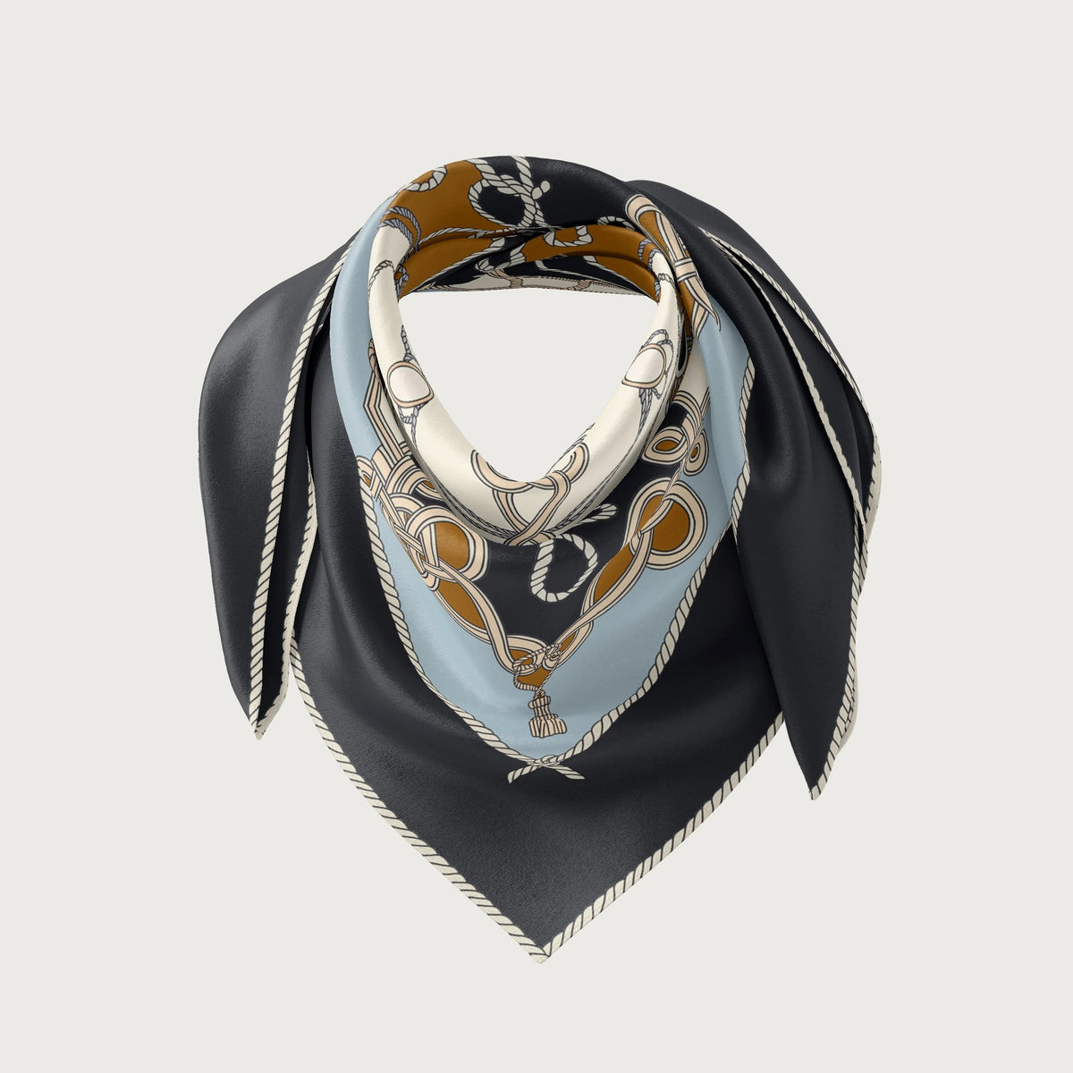Koko Monde Voile De Mer Baritone Silk Scarf