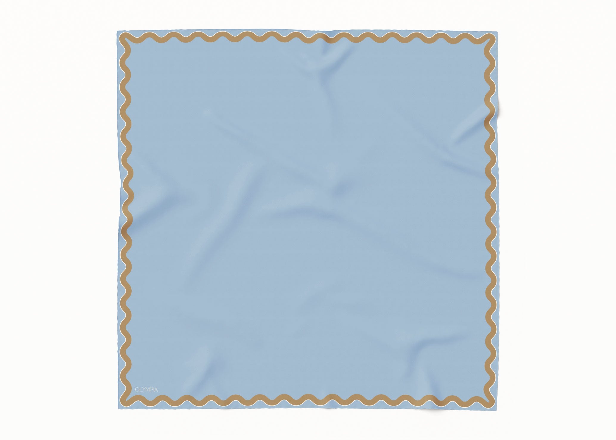 Olympia Sophie Midi Scarf - Bluebird/Croissant