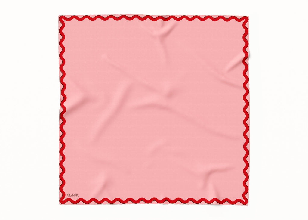 Olympia Sophie Midi Scarf - Macaron/Cherry