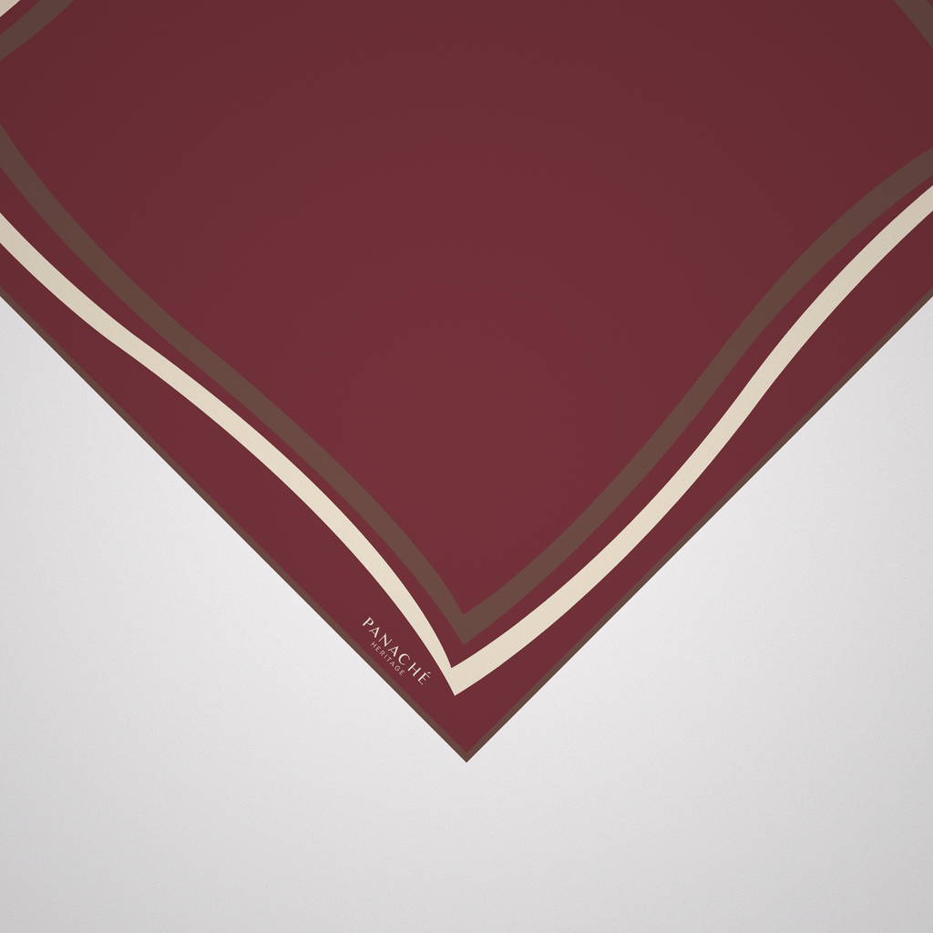 Panache Classique - Winey Silk Scarf